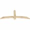Ekena Millwork Bellingham Rough Sawn Timber Gable Bracket, Douglas Fir, 60"W x 25"H x 2"D x 4"F, 10/12 Pitch GBW060X25X0204BEL00RDF - alternate 5